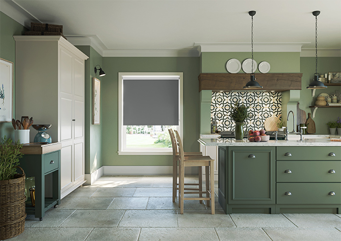 Rimini (Blackout), Storm Cloud - Roller Blind - Image 8